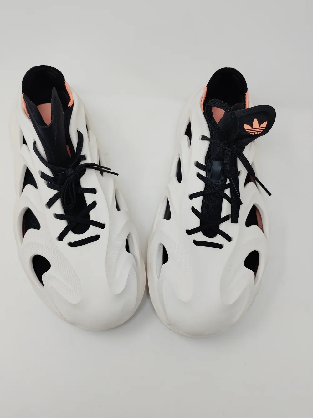 Adidas AdiFOM Q Shoes Mens 12 Off White Black Foam Athletic Sneakers